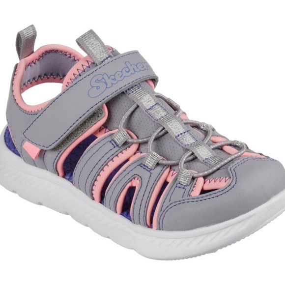 BRAND NEW girl skechers playful trek lightweight sandals / shoes 13 to 5Y - Picture 1 of 7